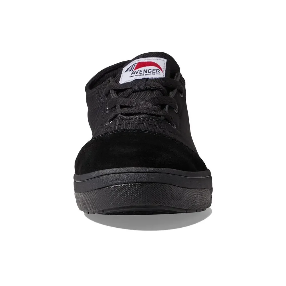 AVENGER WORK BOOTS BLADE 3 EYE SOFT TOE ALL BLACK 11 EE - WIDE